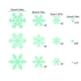 thumbnail image 3 of Linnome Glow in The Dark Christmas Snowflake Window Wall Decals - Self-Adhesive Fluorescent Sticker Set for Holiday Home Party Decorations, Night Light Luminous Effects, 3 of 6
