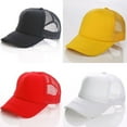 thumbnail image 3 of Unisex Attractive Baseball Cap Trucker Mesh Blank Visor Adjustable Sun Hat, 3 of 8