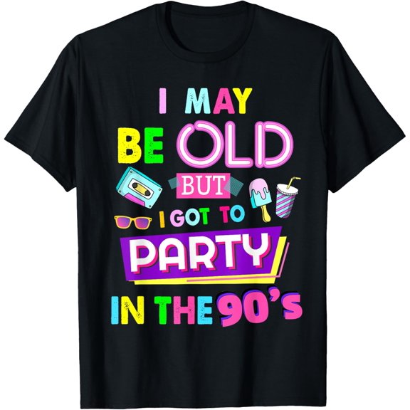 Playful Comfort Tee - 90s Design For Women Rave Outfit & 90s Festival Costume T-Shirt