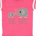 thumbnail image 4 of Inktastic Little Sister Elephant Girls Baby Bodysuit, 4 of 5
