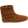 thumbnail image 4 of Minnetonka Double Fringe Side Zip Boots Brown, 4 of 5
