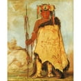 thumbnail image 2 of George Catlin 15x18 Gold Ornate Wood Frame and Double Matted Museum Art Print Titled - La-Wide-Re-Coo-Re-Shaw-Way, was Chief, and Republican Pawnee (1832), 2 of 4