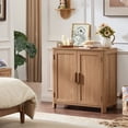 thumbnail image 5 of 2 Pack Joaxswe Sideboard Buffet Cabinet with Storage Modern Credenza with Doors and Adjustable Shelves Wood Coffee Bar for Dining Room Living Room Kitchen, 5 of 11