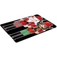 thumbnail image 2 of Christmas Mats and Rugs Flannel Fabric Non Slip Rubber Backing Absorbent Bath Rug Home Kitchen Floor Mat (50 x 80cm, 5#), 2 of 2