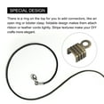 thumbnail image 4 of 200Pack Fold Over Cord Ends, 4x6.5mm Terminators Crimp End Tips for Leather Ribbon, Bronze Tone, 4 of 7