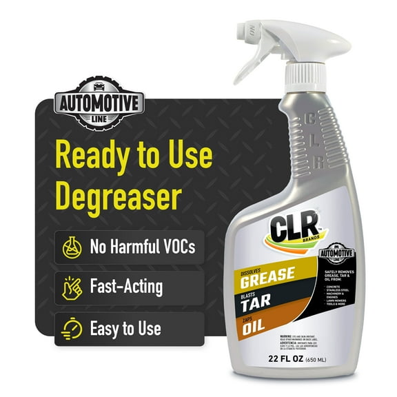 CLR Brands Automotive Grease, Tar & Oil Remover, 22 oz. Spray Bottle, Non-Abrasive