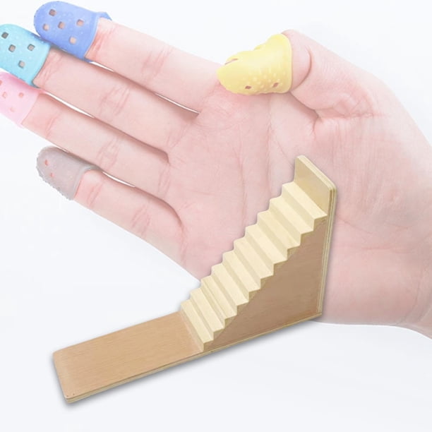Escalera de entrenamiento de dedos, fortalecedor de dedos, cómodo equipo de entrenamiento de recuperación de madera, práctico ejercitador de función