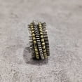 thumbnail image 4 of Wide Spinner Band, Meditation Ring, 925 Sterling Silver Ring, Spinning Thumb Ring, Two Tone Ring, Fidget Ring, Handmade Jewelry, Christmas Oxidized, Womans Band Ring, Anxiety Ring, Mans Band Gifts, 4 of 6