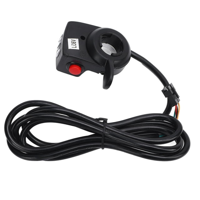Acelerador De Pulgar Para Bicicleta Eléctrica, Acelerador De Acelerador Para Scooter Eléctrico Pantalla De Potencia 36 V Alta Estabilidad Fácil De Instalar Para Manillar De 2,22