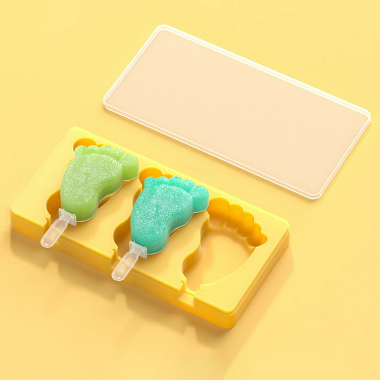 Wirlsweal Ice Cube Tray Cat Paw Foot Shaped Popsicle Stick Food