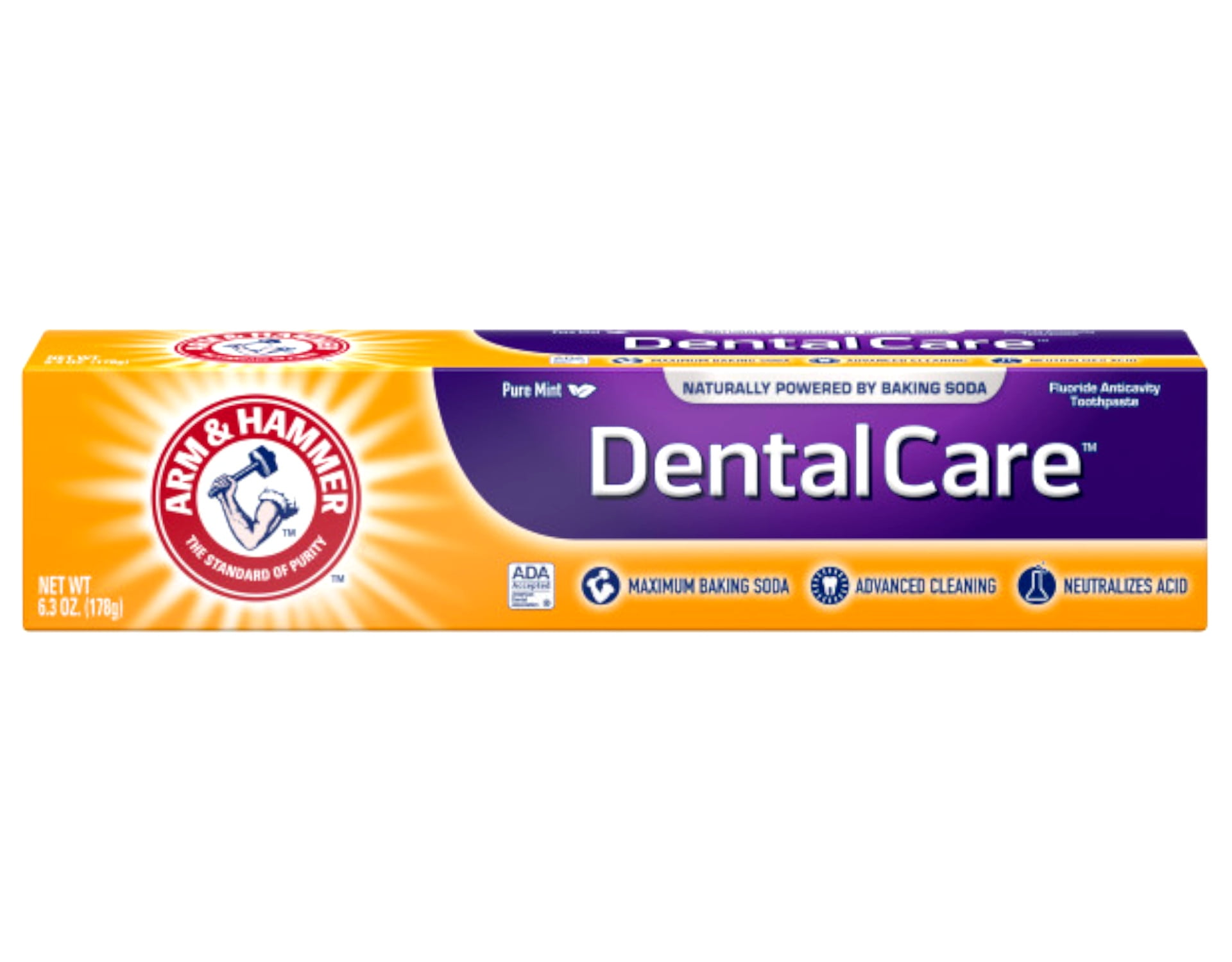 Arm and Hammer Dental Care Fluoride Anticavity Toothpaste, Fresh Mint 6.30 oz