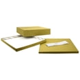 thumbnail image 3 of Koyal Wholesale Glitter Gold Wedding Card Box with Slot, White Satin Ribbon and Rhinestone Buckle, 10" x 10" Holder, 3 of 5