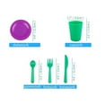 thumbnail image 4 of 22-Pc Multi-Color Kids Dishes Set Preschool Toy for Girls 3-6 Years Boys, Durable Plastic Plate & Utensils for Play Kitchens, 4 of 4