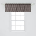 thumbnail image 2 of Ambesonne Floral Valance Pack of 2, Ornate Plants, 54"X18", Slate Blue Burgundy, 2 of 2