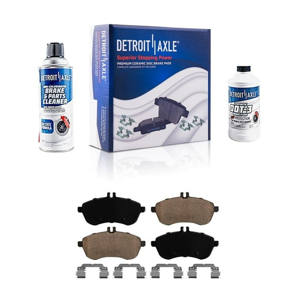 Detroit Axle - 4pc Front Ceramic Brake Pads for Mercedes-Benz C230 C250 C300 SLK250