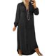 thumbnail image 1 of Xishao Vestido de mezclilla ligero, delgado, gran color sólido, vestido largo de mezclilla de un solo botonadura Xishao ropa, 1 of 2