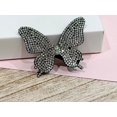 thumbnail image 5 of Rhinestone Butterfly hair Clip - Butterflies Hair Pin- Butterfly hair accessories- Black Butterfly hair clip - White butterfly Hair clip -, 5 of 10