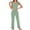 Green, variant on Uaswgudfs 2 Pack Womens Cotton Pajama Sets Ruffle Short Sleeve Tops Looes Jogger Pants Fashion Lounge Sets Soft Loungewear Pj Set 2025