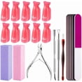 thumbnail image 1 of xianlin-Acrylic Nail Polish Remover Clips,Deluxe 22 Piece Set Plasti Nail Clips Caps for Remover Cleaner Clip Caps Tool Remover Wrap Tools (Deluxe 22 Piece Set), 1 of 4