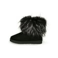 thumbnail image 4 of Mata Round Toe Fluffy Faux Fur Cuff Bootie 20434, 4 of 6