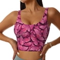thumbnail image 2 of Lsque Butterfly Printed Women'S Sports Bra, Compression, Moisture Wicking, High-Impact Sports Bra For Women,Supportive sports bra-X-Large, 2 of 9