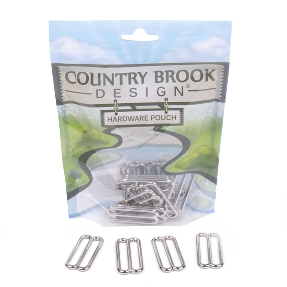 20 - Country Brook Design® 1 1/2 inch Metal Round Triglide Slides