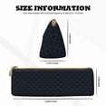 thumbnail image 4 of Naloa Black Fish scales Print Leather Pencil Case - Portable Big Capacity Pencil Pouch Organizer Bag Stationery Bag for Work & Office Pencil Pen Case, 4 of 5
