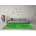 thumbnail image 3 of Ahgly Company Indoor Square Oriental Green Industrial Area Rugs, 4' Square, 3 of 4