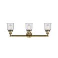 thumbnail image 4 of 205-BB-G52 Innovations Lighting Bell - 3 Light Bath Vanity In Industrial Style-11 Inches Tall and 30 Inches Wide-Brushed Brass Finish-Clear Glass, 4 of 4