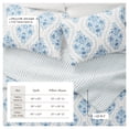thumbnail image 3 of Coastal Quilt Set - Lightweight, Soft, All-Season - 2-Piece Reversible Nautical Bedding Set (Twin / Twin XL, Nautical Medallion), 3 of 5