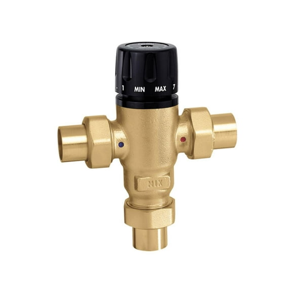 (Price/Each)Caleffi 521609A 3 Way Thermostatic Mixing Valve 1" Sweat