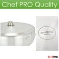 thumbnail image 2 of Chef Pro Commercial Grade Aluminum Caldero Stock Pot, 3.8 Quarts, Silver, with Lid, 2 of 6