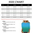 thumbnail image 2 of yunLCZ Women Shirts Women's Fashionable Round Neck Casual Floral Print Three Quarter Sleeve T Shirt, 2 of 4