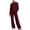 Wine, variant on Tbopshirt Women's Sweatshirt and Sweatpants Set Long Sleeve Solid Color Wide Leg Pants Casual Wear 2 Piece Outfit for Women Casual Clothing