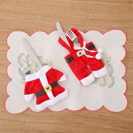 

Home Decor Christmas DecorationsYedhsi Christmas Tableware Set Christmas Small Clothes Small Pants Desktop Decoration