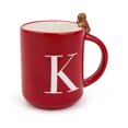 thumbnail image 2 of Holiday Times Ceramic Monogram Mugs - K, 2 of 3