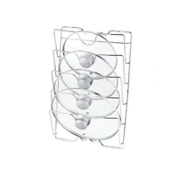 1Pcs Kitchen Accessories Stainless Steel Pot Lid Shelf Kitchen Organizer Pan Cover Lid Rack Stand Holder Dish Rack Kitchen Tools