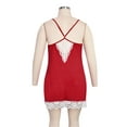 thumbnail image 6 of Gvmfive Womens Plus Size Sexy Lingerie Lace Babydoll Sleepwear Nightdress, 6 of 8