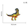 thumbnail image 4 of Un juego de 15 pegatinas de tela de dinosaurio, parches de colores, calcomanías de ropa de animales de dibujos animados, parches decorativos, 4 of 4