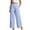 *Light Blue, variant on VBVC Women's High Waisted Cotton Linen Pants , Casual Work Lounge Trousers For Women , Ladies' Wide Leg Seamed Pants with Pockets,Army Green,S-2XL
