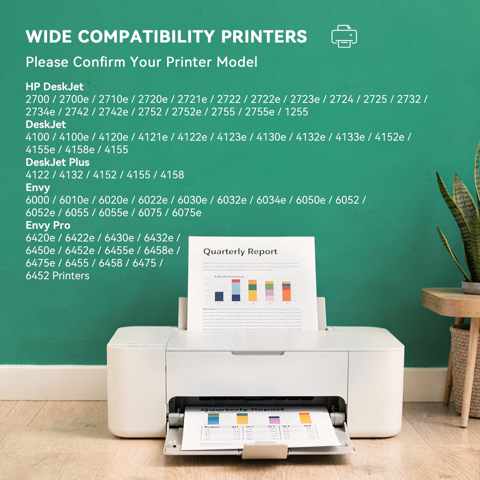 67 XL Ink Cartridge Compatible for HP 67 67XL Ink Cartridges（2-Pack Black & Tri-Color） for HP Ink 67 for Printer hp Ink
