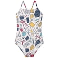 thumbnail image 5 of Grblisyd Girls Swimsuits Quick Dry Crossback One Piece Beach Swimwear Bathing Suit with Adjustable Strap 4-13Years, 5 of 6