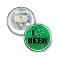 thumbnail image 4 of 3 Pack - St. Patrick's Day Light Up Blinking LED Pinback Button Badges - 2 Inch Round, 4 of 5