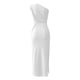 thumbnail image 4 of SAYOO Vestidos Largos para Mujer, Adulto Color Sólido Sin Mangas Un Hombro Plisado Abertura Lateral Slim Fit Vestido Femenino SAYOO  Moda, 4 of 5