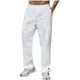 thumbnail image 2 of Pantalones largos para hombre, cintura elástica, transpirables, cómodos, suaves, informales, de playa, de poliéster, 2 of 6