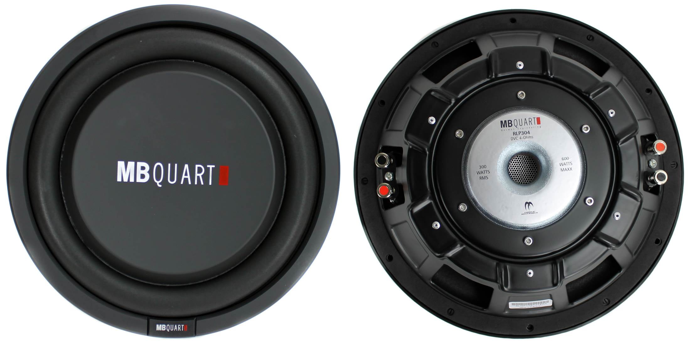 2) MB QUART RLP304 12" 1200W Car Shallow Slim Mount Subwoofers Subs