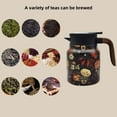 thumbnail image 4 of vintage floral pattern tea pot,Vintage Floral Pattern Tea  Built-In Infuser, Stainless Steel Thermal Carafe With Lid for Hot Drinks, Insulated Teapot Detachable 1000ml (C), 4 of 7