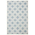 thumbnail image 5 of SAFAVIEH Chatham Henry Geometric Quatrefoil Wool Area Rug, Blue/Ivory, 5' x 5' Square, 5 of 10