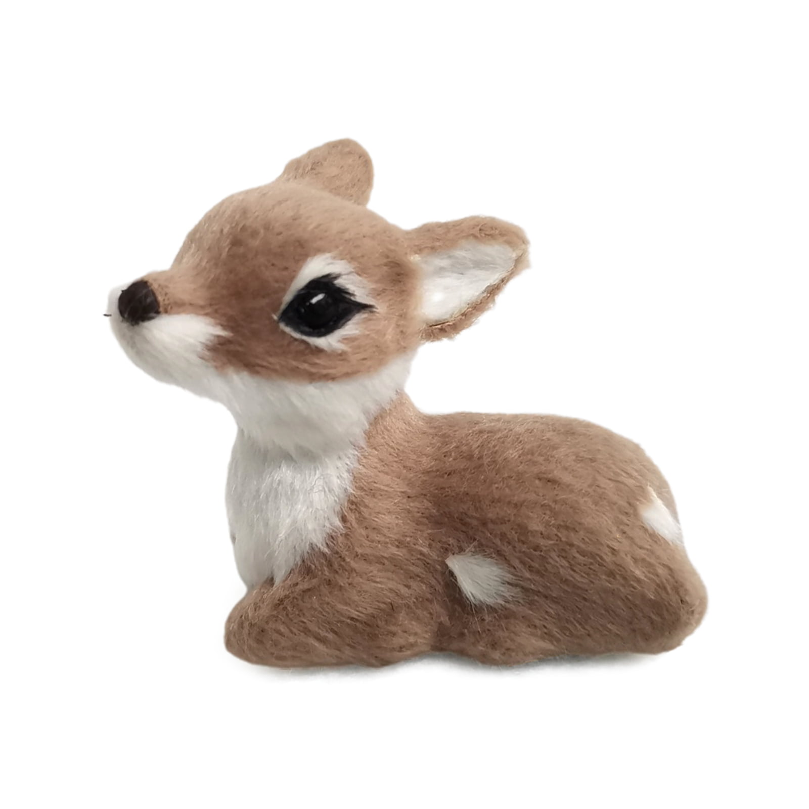 Details about   3 pcs a set mini simulation deer toys polyethylene&furs deer dolls about 9cm 