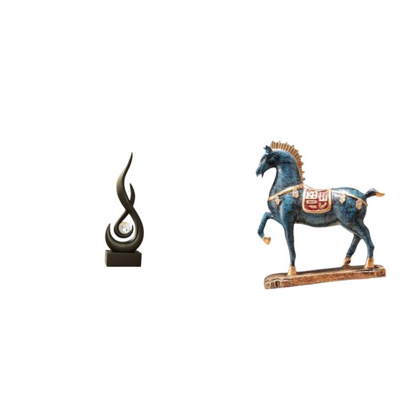 Escultura moderna de resina, estatua abstracta de fuego, adorno de escritorio, pieza de arte decorativa para sala de estar, armario, escritorio o esta